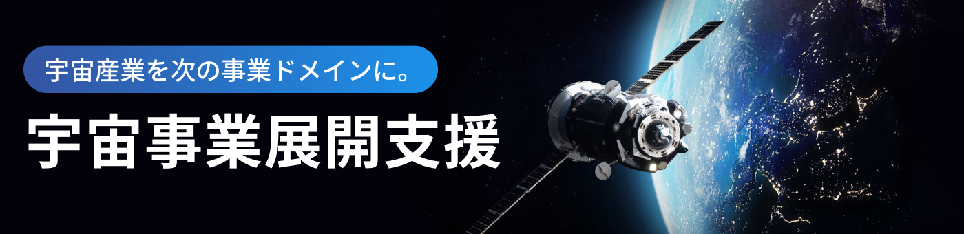 宇宙事業展開支援|宇宙産業への参入やデータ活用を目指す企業を対象に、ビジネスの構想から事業化まで一気通貫でサポート